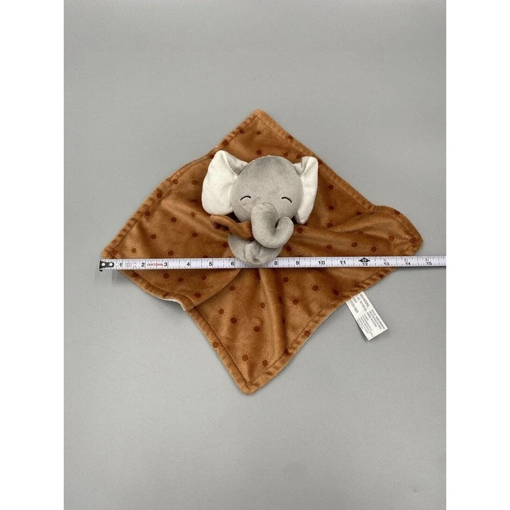 Modern Moments By Gerber Gray Elephant Lovey Baby Security Blanket Brown
